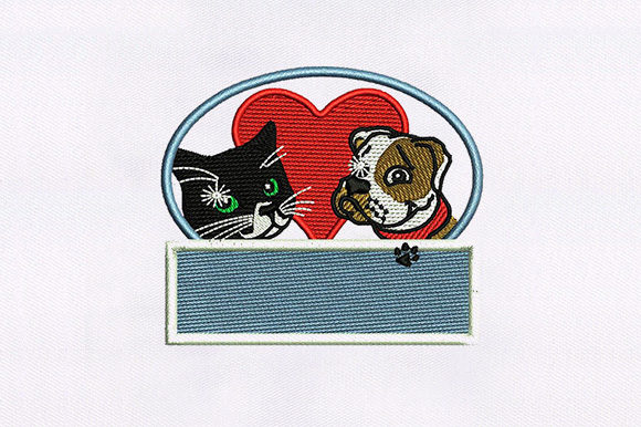 A Designer's Look at the Adorable Cat and Dog Embroidery