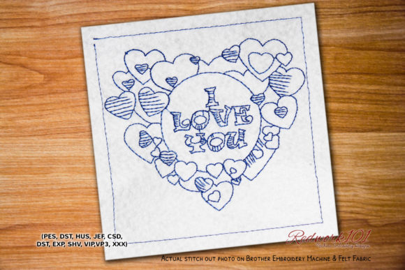 A Designer's Review: The I Love You Heart Frame Lineart