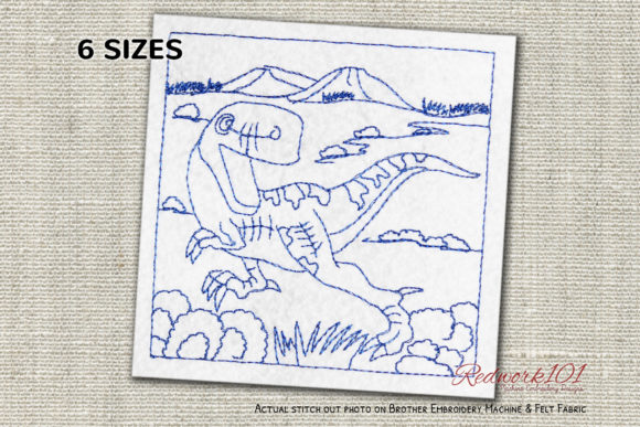 A Professional Review of Velociraptor Walking on Grass Redwork