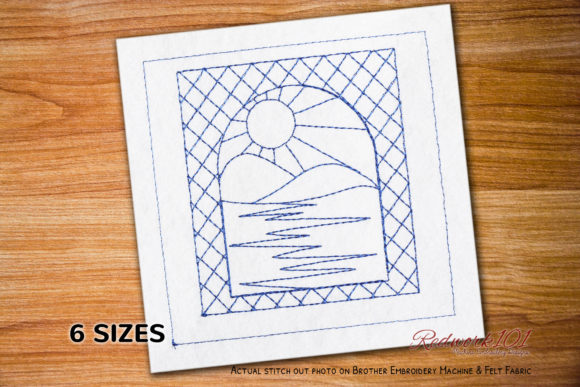 A Spring Window Embroidery Design for Heartfelt Gifts