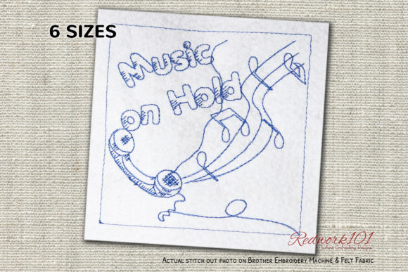 A Vintage Telephone Embroidery Design for Boutique Apparel