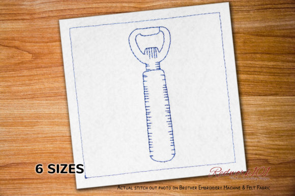 Bottle Opener Bluework: A Craft Fair Embroidery Review