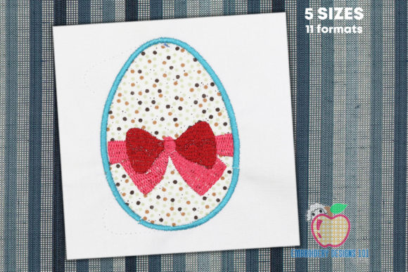 Craft Fair Gold: Reviewing the Bow Tied Egg Embroidery Design