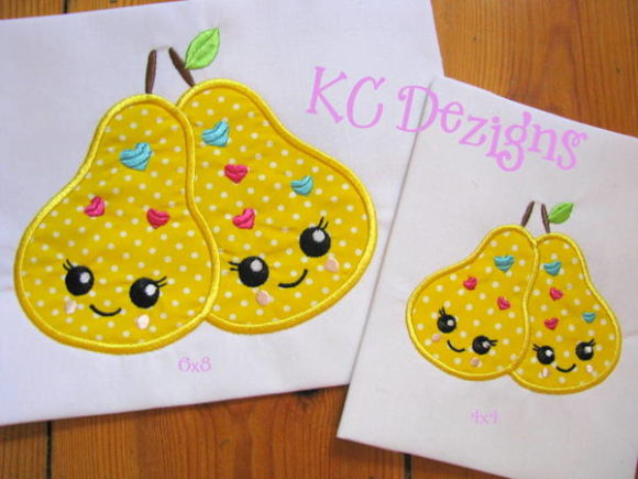 Love Pears Applique: A Designer's Take for Boutique Apparel