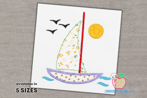 Sailboat in Sea Applique: A Designer's Review for Apparel